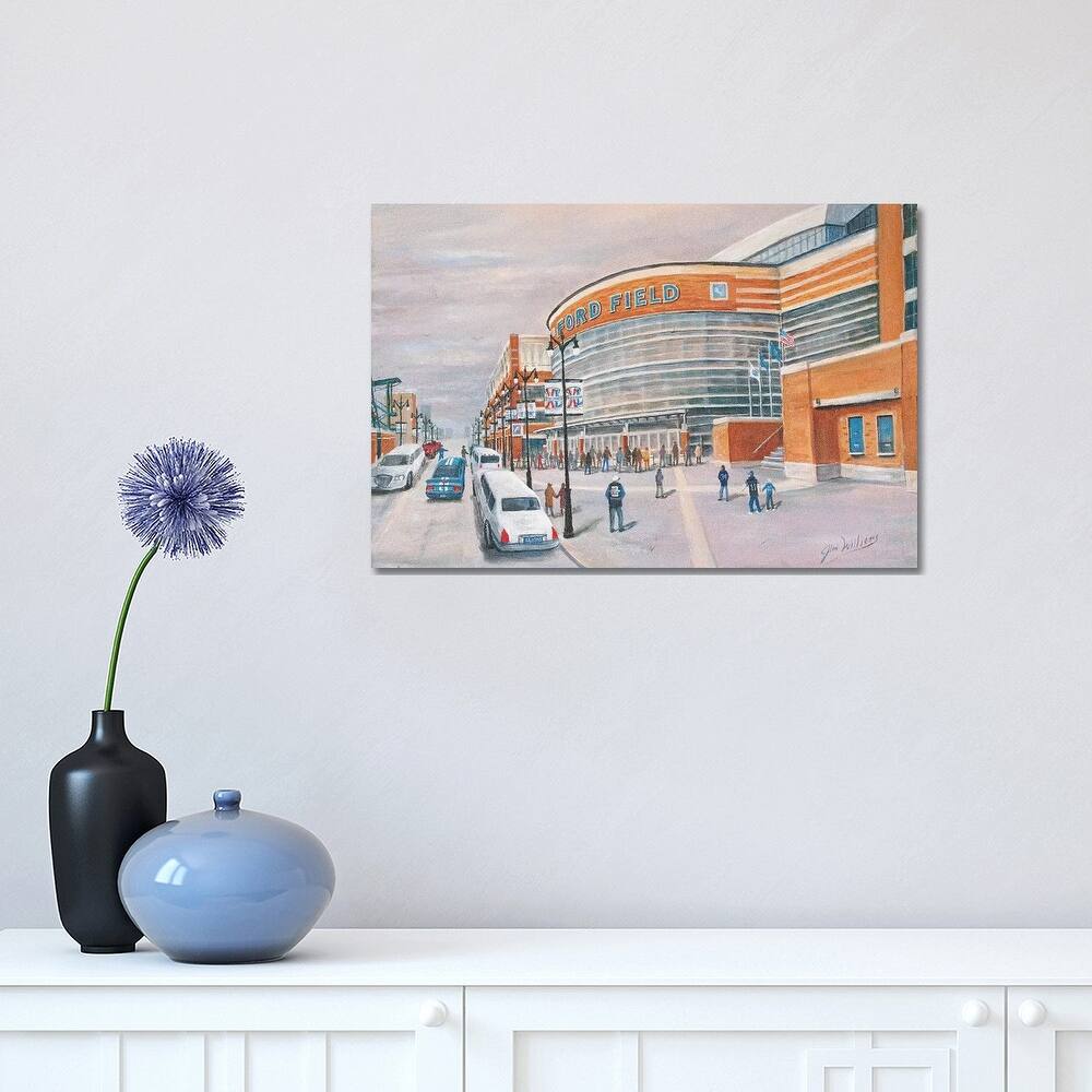 iCanvas "Ford Field" by Jim Williams Canvas Print