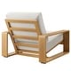 preview thumbnail 6 of 14, Lirienne Outdoor Patio Aluminum Faux Wood Armchairs Set of 2