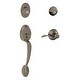 preview thumbnail 8 of 7, Schlage Plymouth Right Hand Double Cylinder Handleset with Accent Antique Pewter