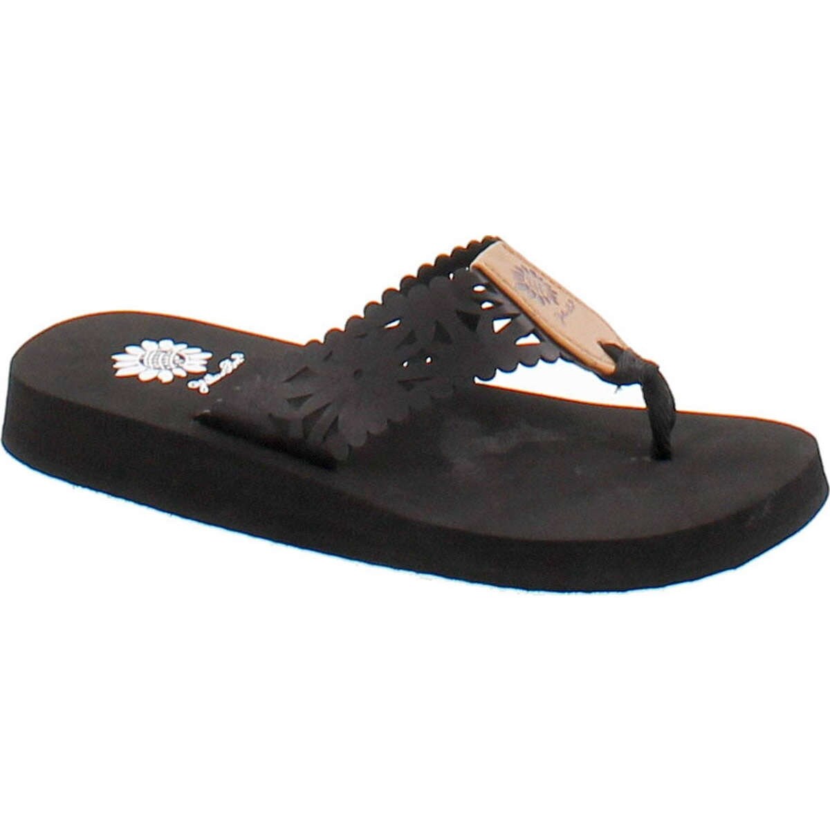 yellow box sandals white