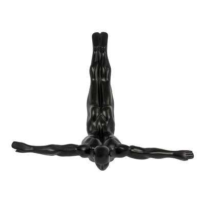 Wall Art- Diving Man- Matt Black - large