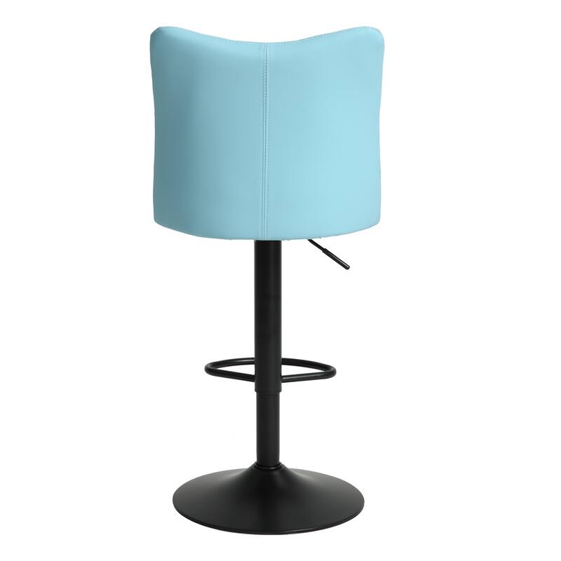 Swivel Bar Stools Set of 2, Counter Height Bar Stools with Back, Armless Upholstered Kitchen Stool Island with Footstool