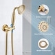 preview thumbnail 7 of 21, Vanityfair Antique Shower Sets, Complete Wall Mounted 9 inch Rain Head with Handheld Shower and Body Jets