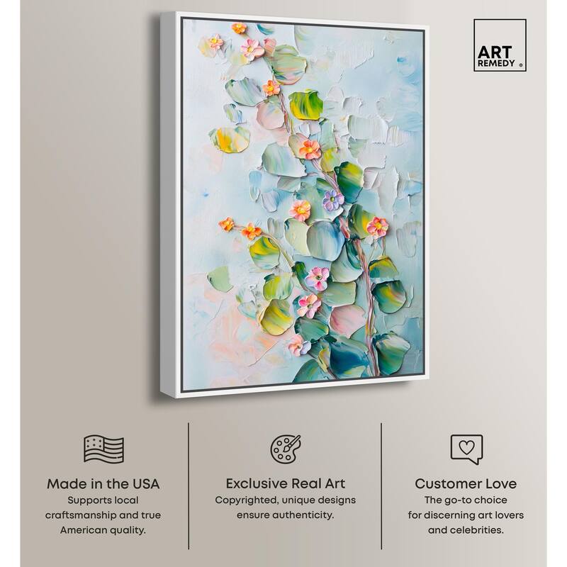 Textured Tendrils I Canvas by Art Remedy