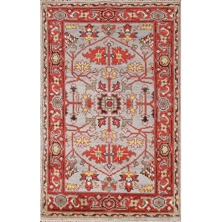 Heriz Serapi Indian Accent Rug Handmade Wool Carpet - 3'0