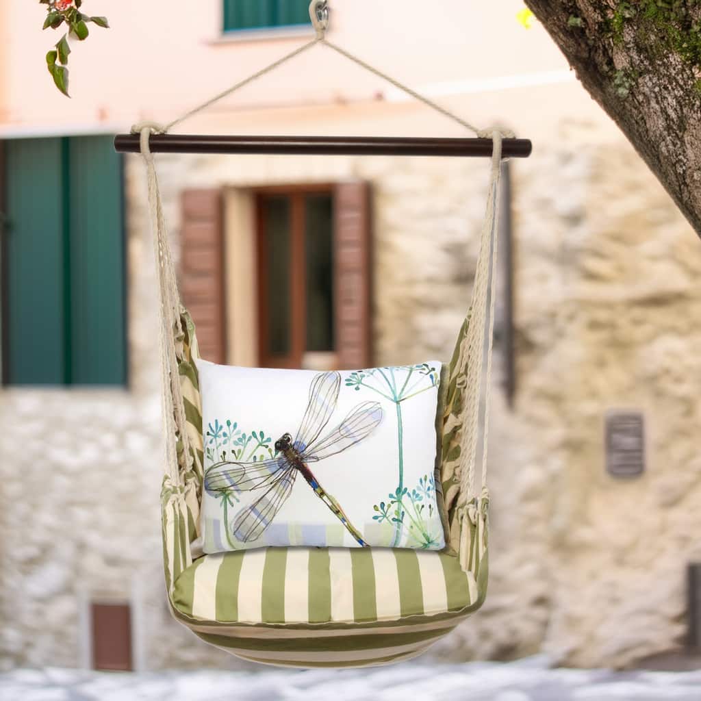 Magnolia Casual Swing Set 4 piece - Summer Palms Stripe w/ Dragonfly Wisp