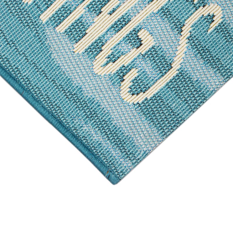 Liora Manne Esencia Seas And Greetings Indoor/Outdoor Mat