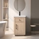 preview thumbnail 43 of 117, Vanity Art Bathroom Vanity with Sink and Top 20" - Light Wheat/Ceramic