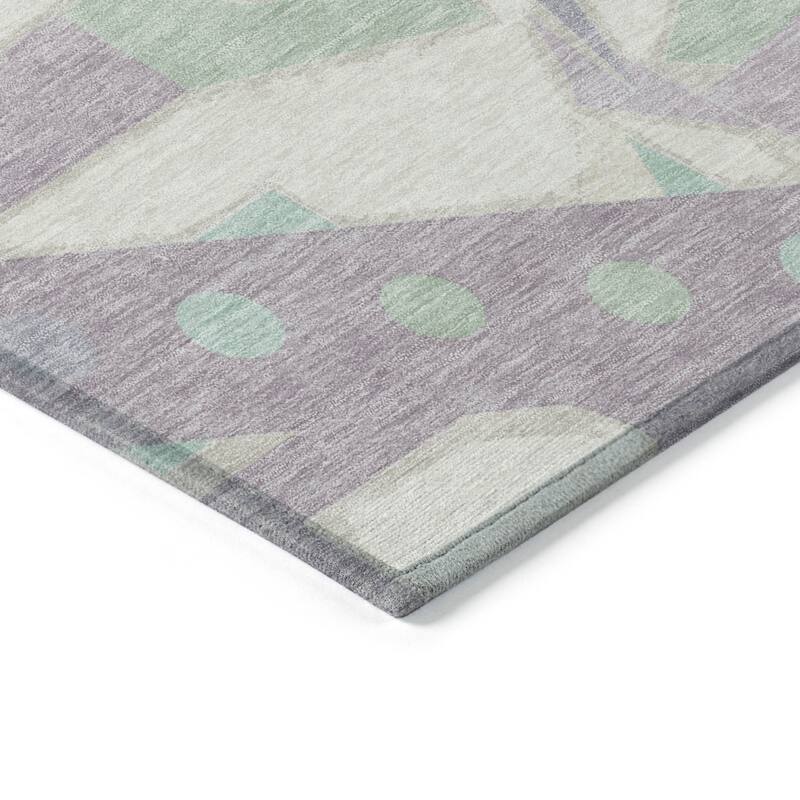 HomeRoots Geometric Modern Rectangle Outdoor Rug