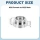 preview thumbnail 23 of 26, Faucet Aerator Adapter, Male to Male Brass Faucet Adapter with Washer for Kitchen Bathroom Sink Water Filter - Silver M26 Female to M22 Male, 13mm Length