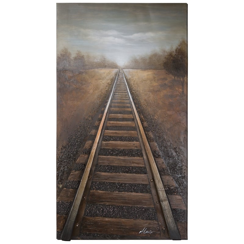 "Vanishing Into The Distance" Original Hand-Painted Wall Art