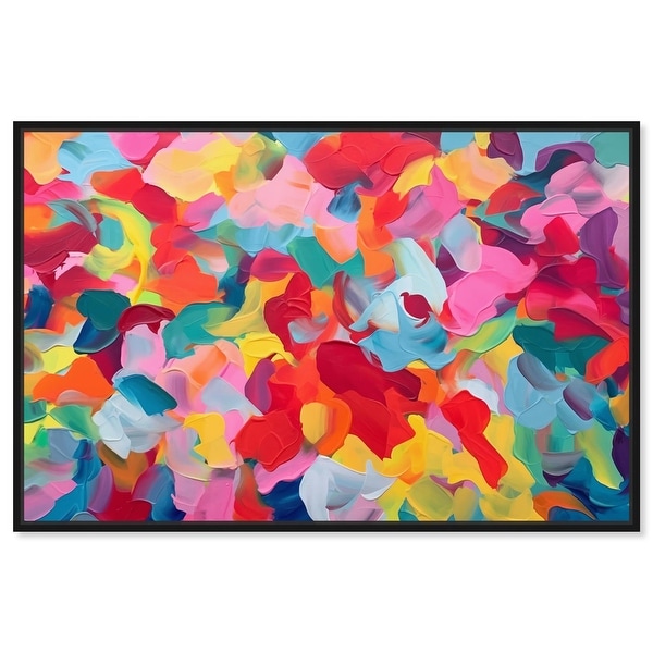 Tulip Breeze Canvas Maximalist Abstract by Art Remedy - Bed Bath