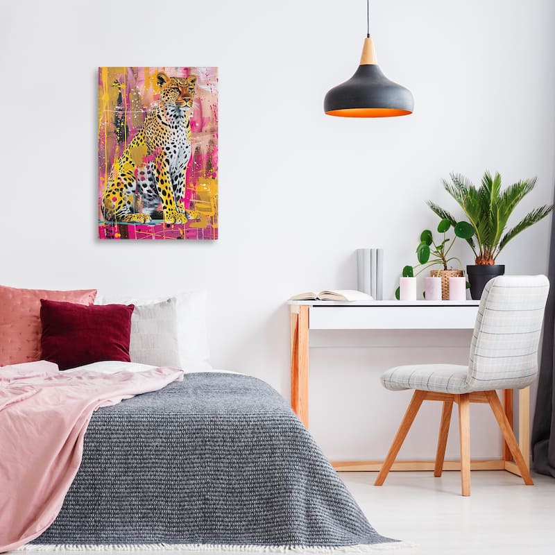 Stupell Urban Abstraction Cheetah Canvas Wall Art Design By LSR Design Studio