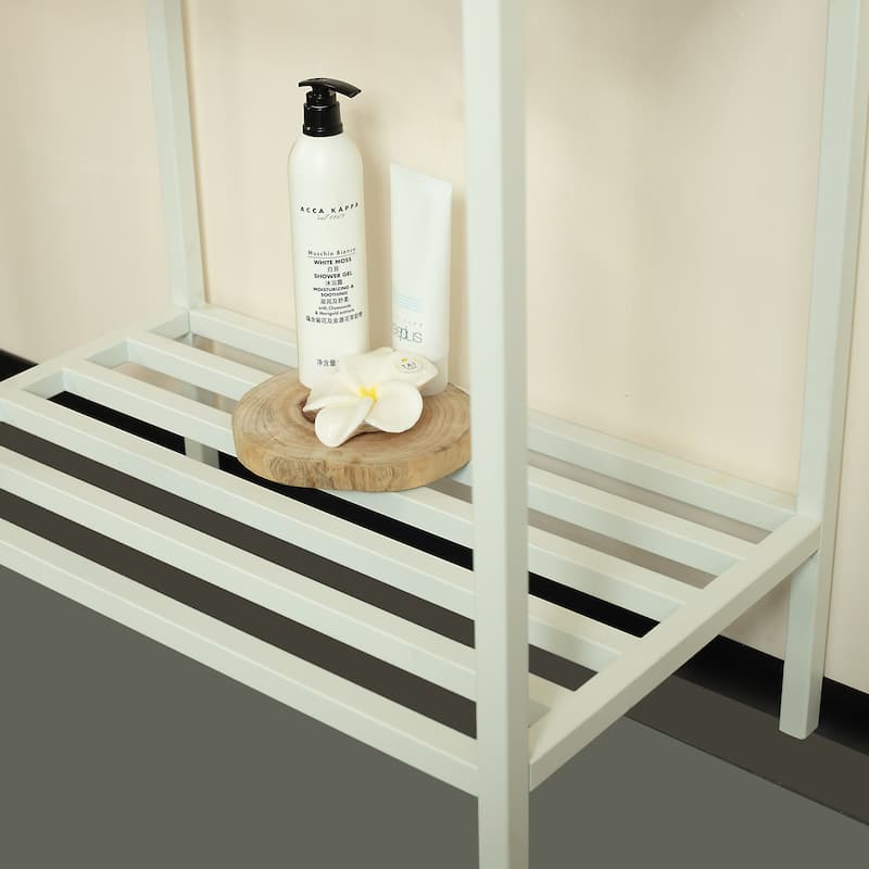 GDFStudio - Lofi 24" Freestanding Bathroom Iron Shelves, WITHOUT Basin