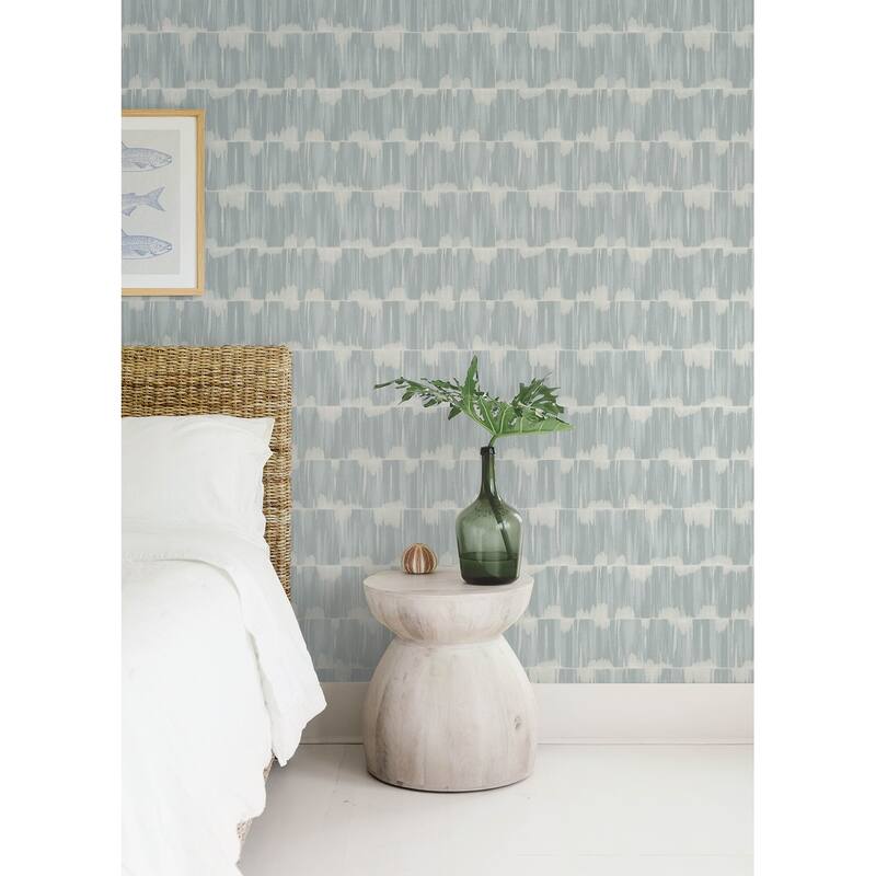 A-Street Prints Serendipity Light Blue Shibori Wallpaper