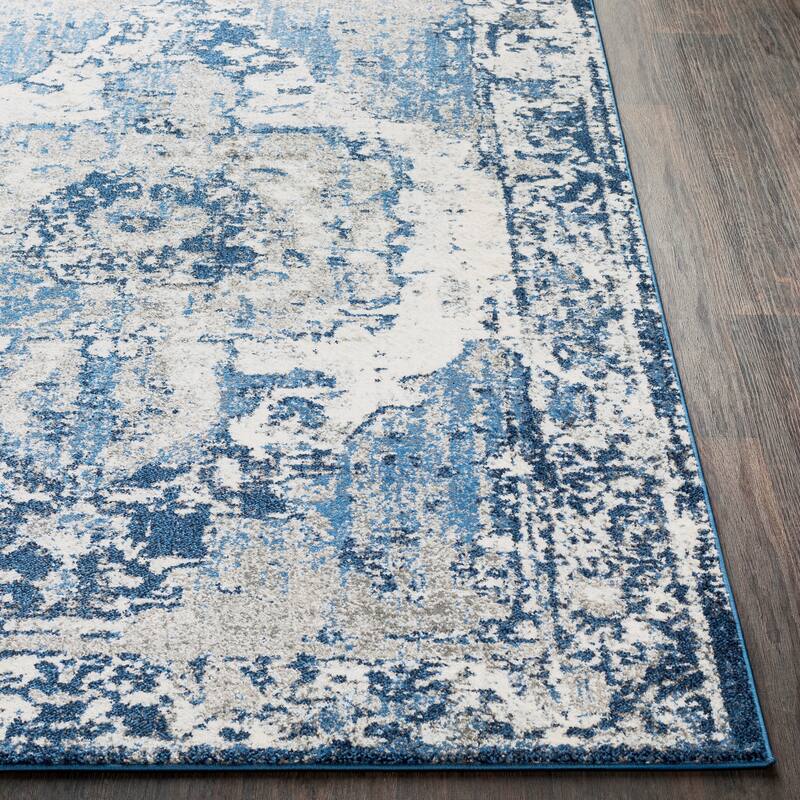 Livabliss Amalia Distressed Medallion Area Rug