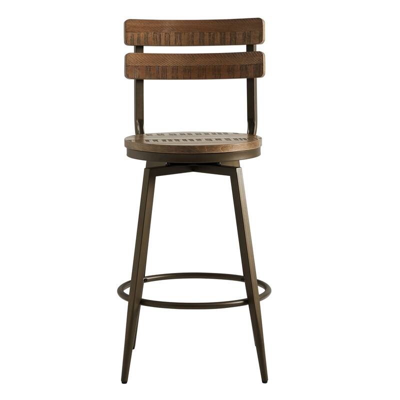 Austin Metal Base Swivel Counter Height Bar Stools Set