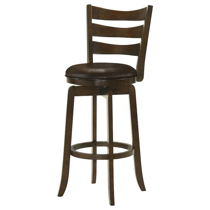 Murphy Wood Ladder Back Swivel Bar Chair