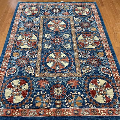HERAT ORIENTAL Handmade Oushak Wool Rug - 5'7" x 8'