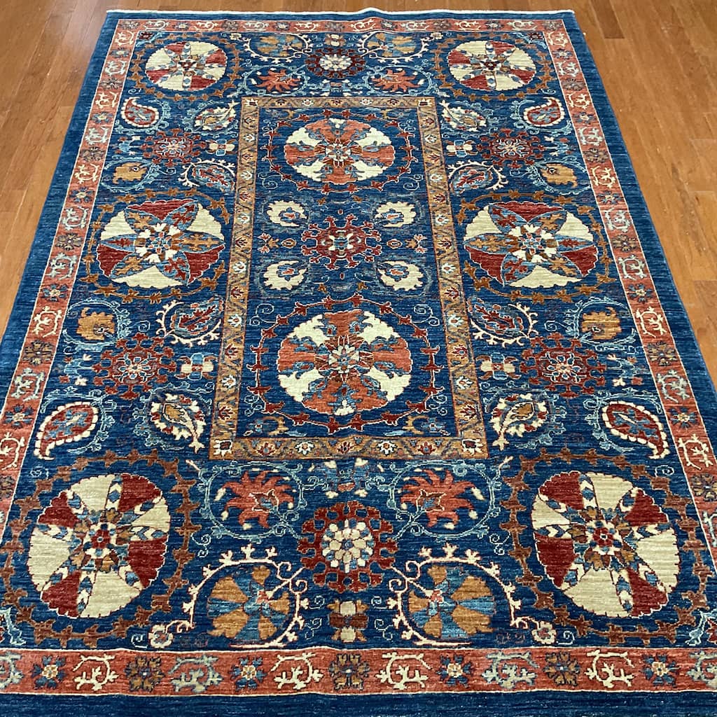 HERAT ORIENTAL Handmade Oushak Wool Rug - 5'7" x 8'