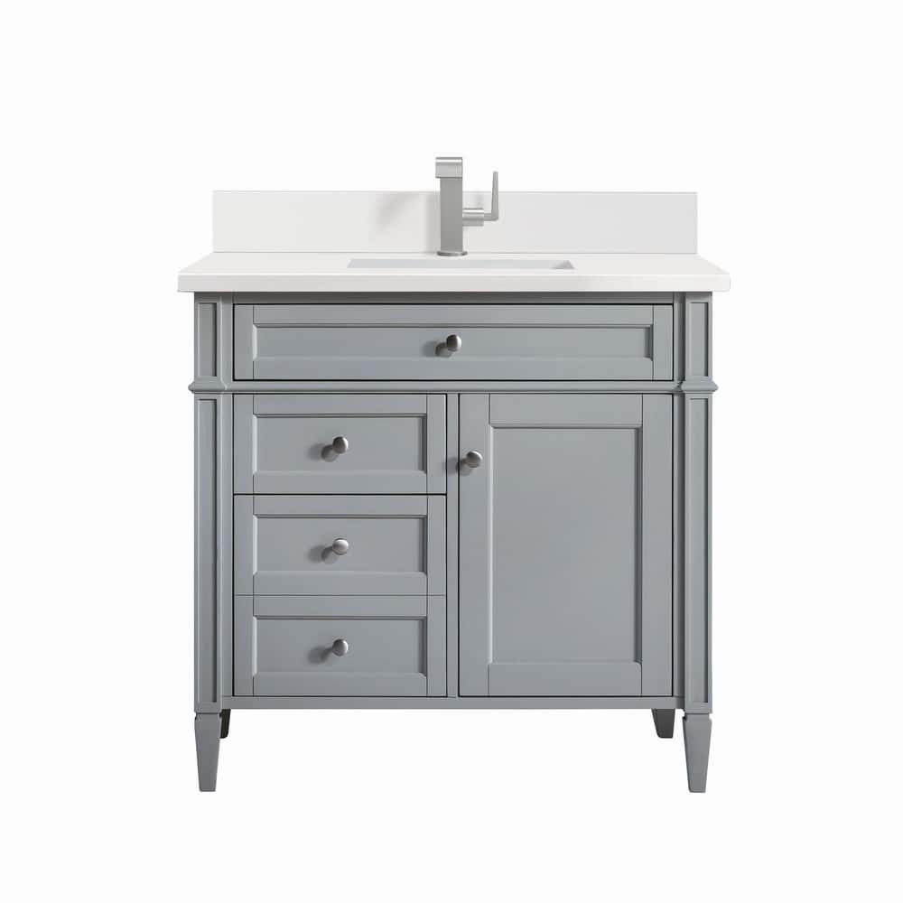 James Martin Vanities 650-V36-1WZ Brittany 36" Single Basin Poplar