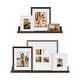 preview thumbnail 3 of 7, Kate and Laurel Bordeaux Wall Shelves with Frames Set 8 Piece - Multi/Gray