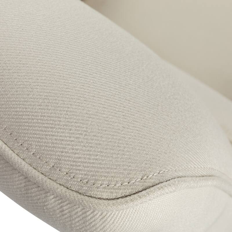 Roomfitters Push Back Recliner Chair, Modern Upholstered Accent Lounge Seating, Beige