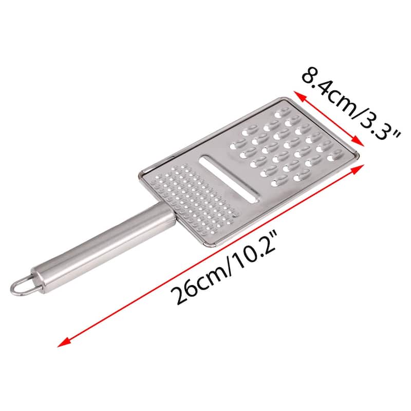 Stainless Steel Cheese Grater Multifunction Vegetable Grater - Silver - 10.2" x 3.3" x 0.8"(L*W*H)
