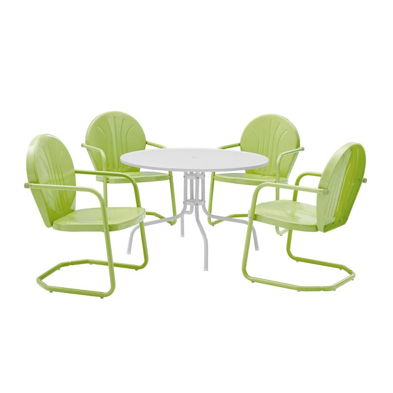Crosley Griffith Key Lime 5-piece Metal Outdoor Dining Set