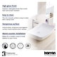 preview thumbnail 5 of 4, Karran Valera 24" Vitreous China Vessel Bathroom Sink in White