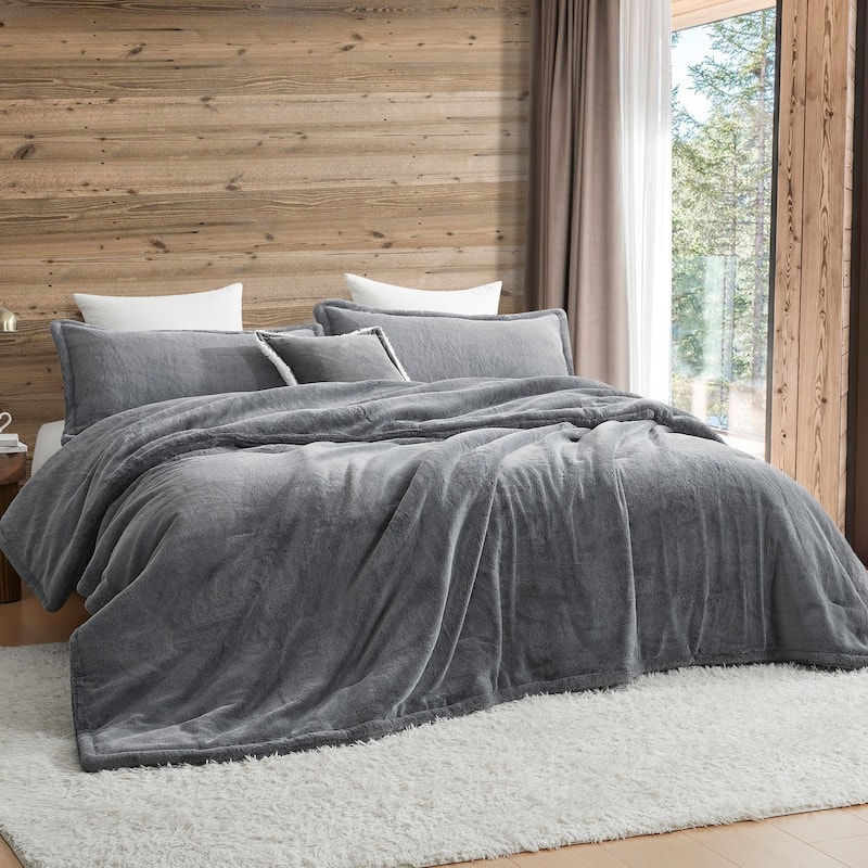 Frost Bite - Coma Inducer® Oversized Comforter Set - Numbing Gray - Oversized Queen