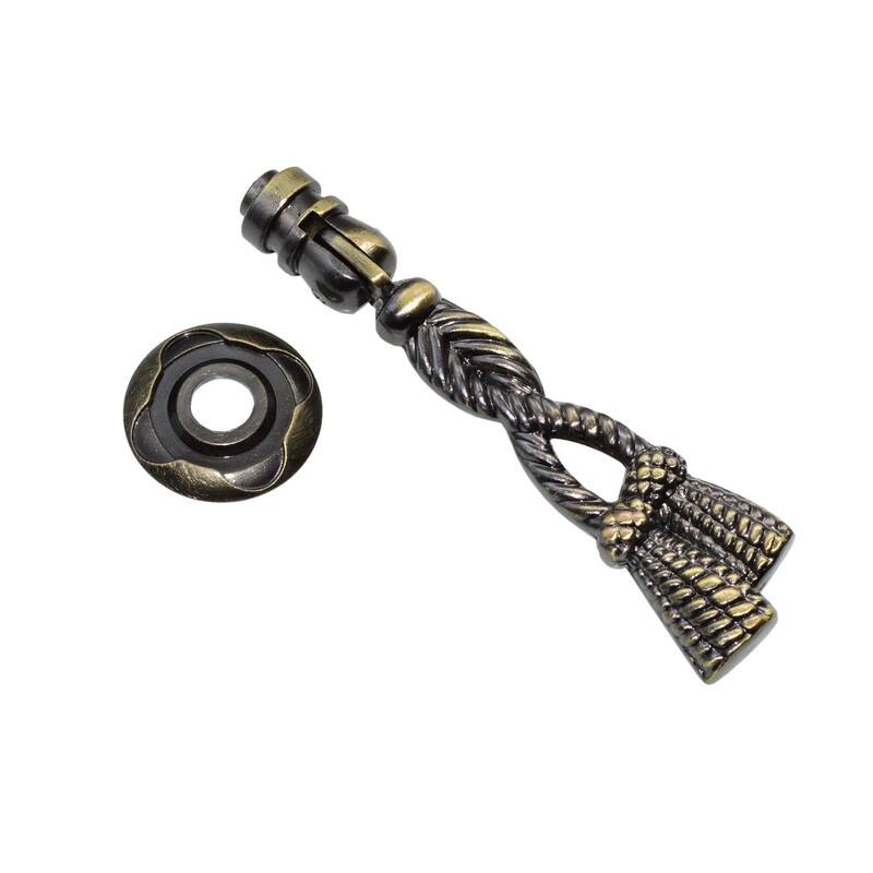 Utopia Alley Draper Cabinet Ring Pull Knob - Decorative Cabinet Drop Pull Knobs for Cabinets, Metal Drawer Pull Knobs 2.7"