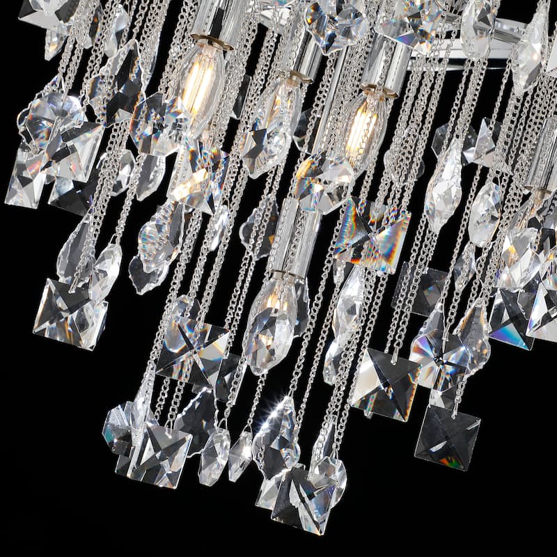 Halcyon Medium Three Tier Chandelier (Gold or Silver)