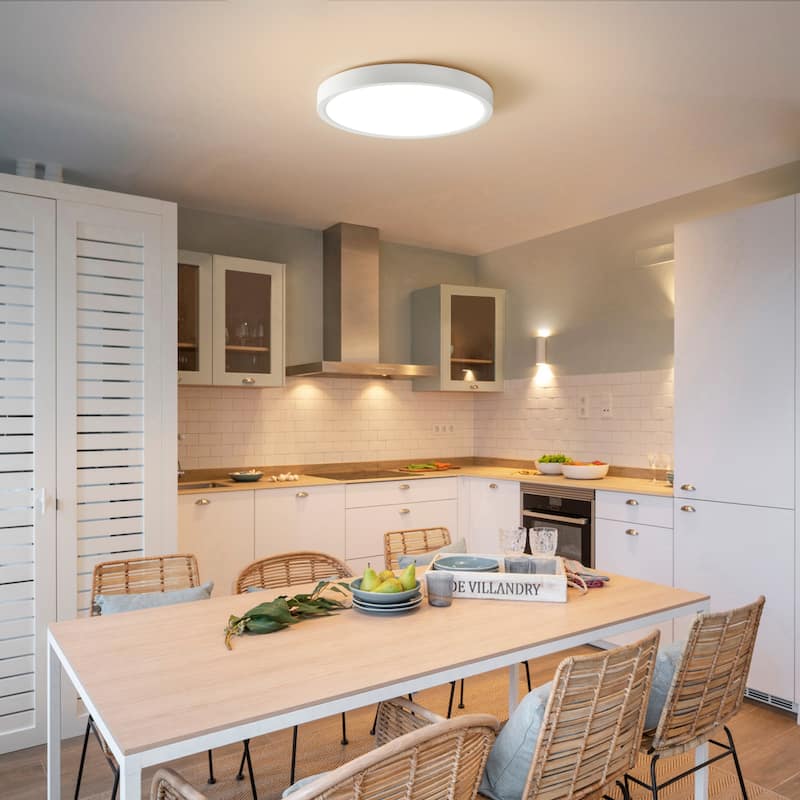 Modern 9.06-inch Round LED Flush Mount Ceiling Lighting for Hallway Bedroom