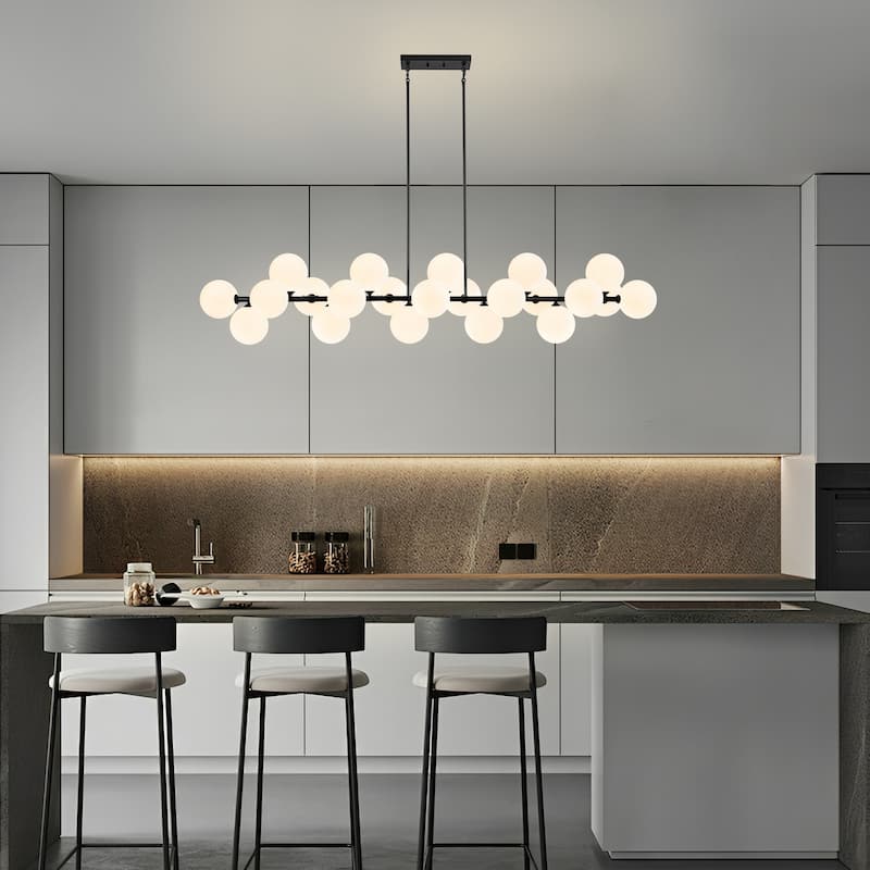 Large Kitchen Island Chandelier Modern Chandeliers for Dining Room Sputnik Chandeliers - 22-Light