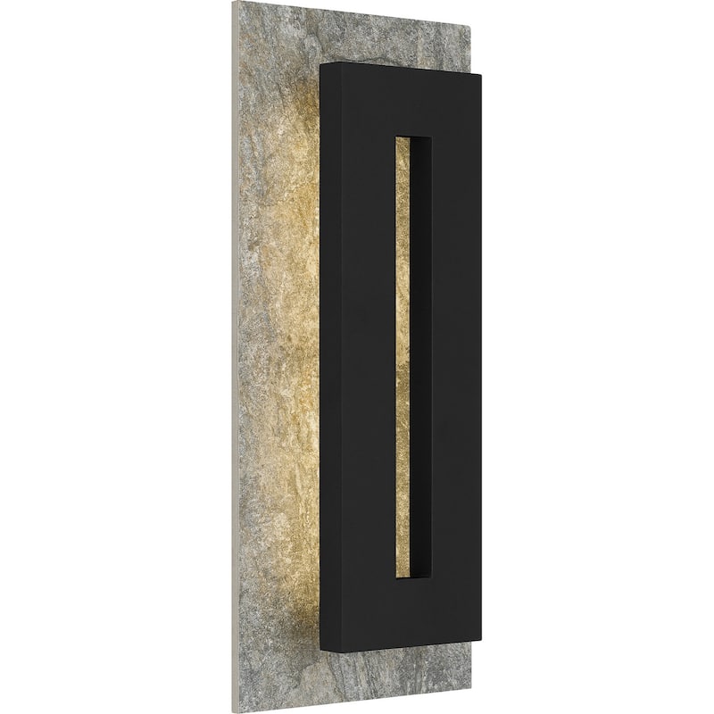 Tate LED Outdoor Wall Mount in Earth Black