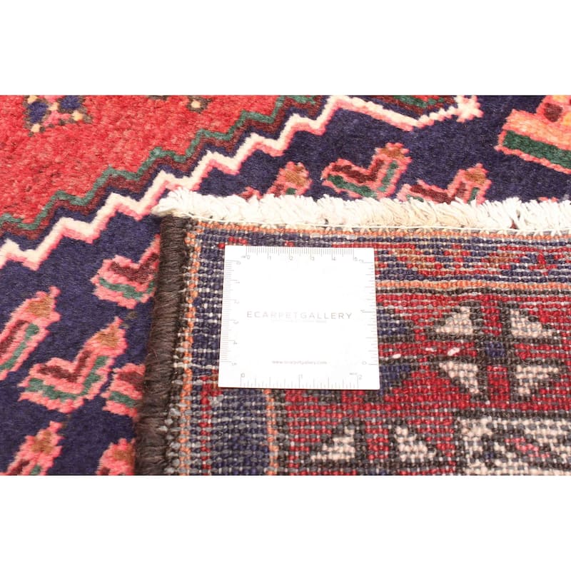 ECARPETGALLERY Hand-knotted Andelz Red Wool Rug - 4'0 x 6'11