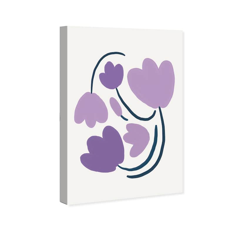 Wynwood Studio Canvas Floral and Botanical Violeta s Florals Purple and Modern & Contemporary Wall Art Canvas Print