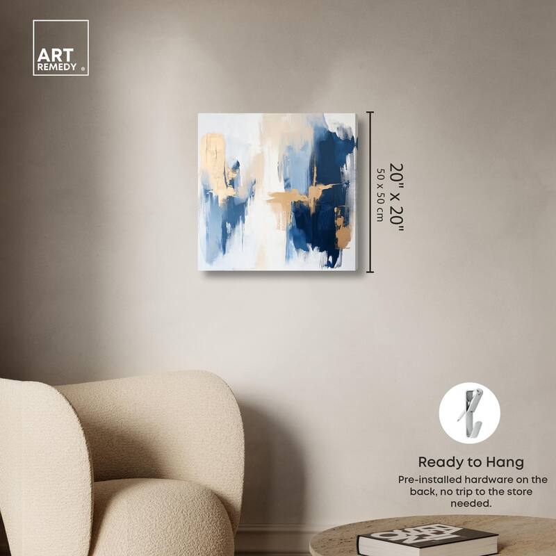 Tranquil Blue Depths II Canvas by Art Remedy, Gallery Wrapped