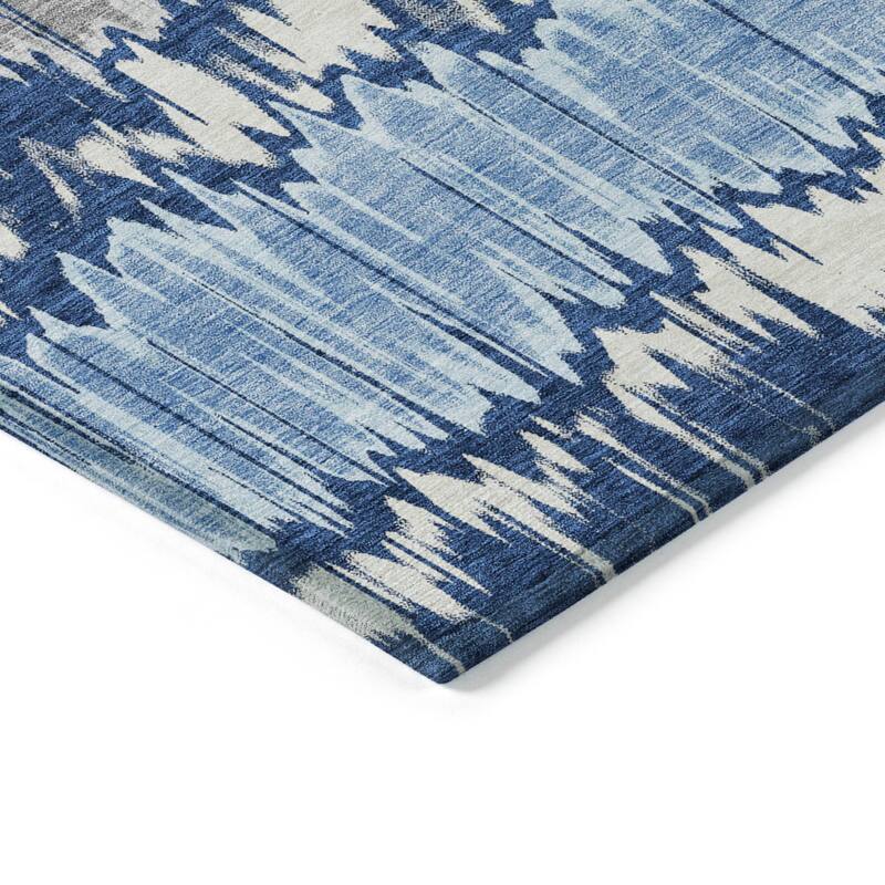 Machine Washable Indoor/ Outdoor Chantille Contemporary Ombre Rug
