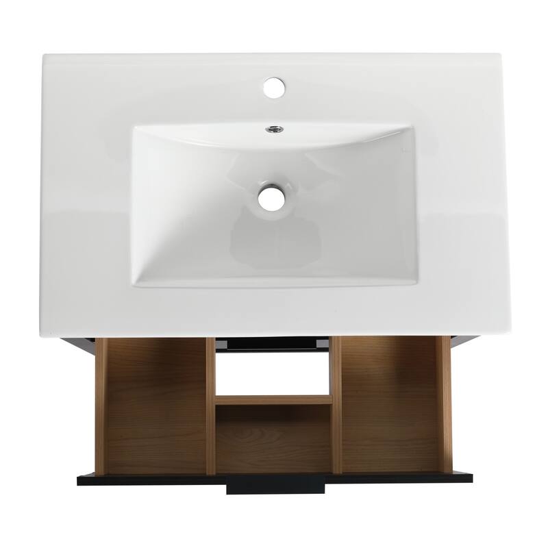 30" Bathroom Vanity with Resin Sink
