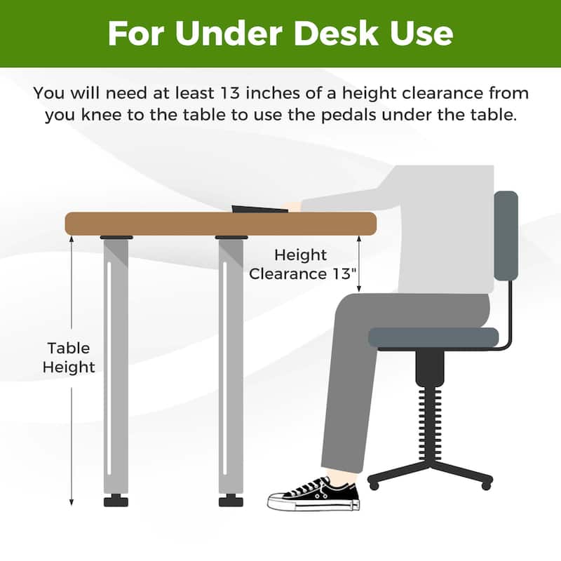 Costway Under Desk Exercise Bike Pedal Exerciser with LCD Display for - See Details