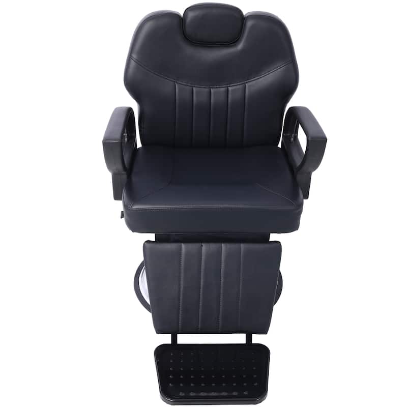 Heavy Duty Hydraulic Barber Chai - Black