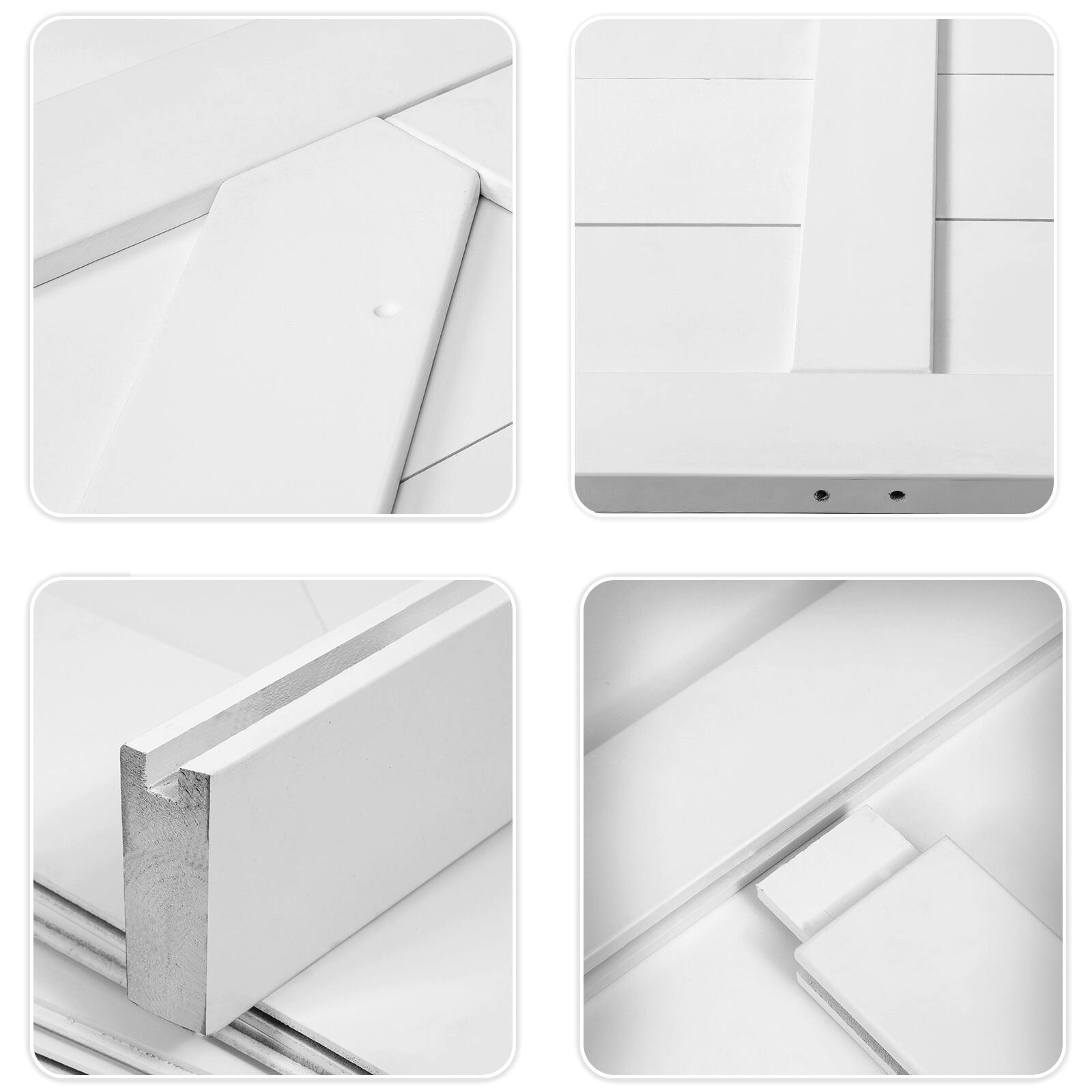 White PreDrilled Ready Wood Primed Barn Interior Door Slab Bed Bath