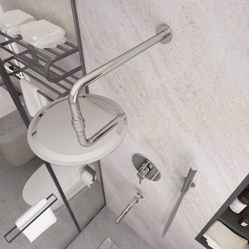 10-Inch Wall Mount Round Shower Set