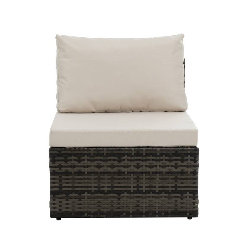 Outdoor Wicker Weaving Conversation Combo Set of 6