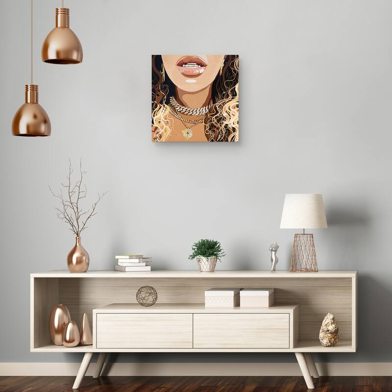Bey-chains-png Canvas Art Print