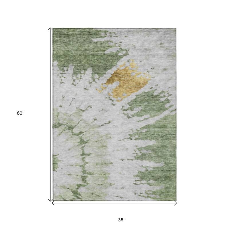 HomeRoots Abstract Transitional Rectangle Outdoor Rug