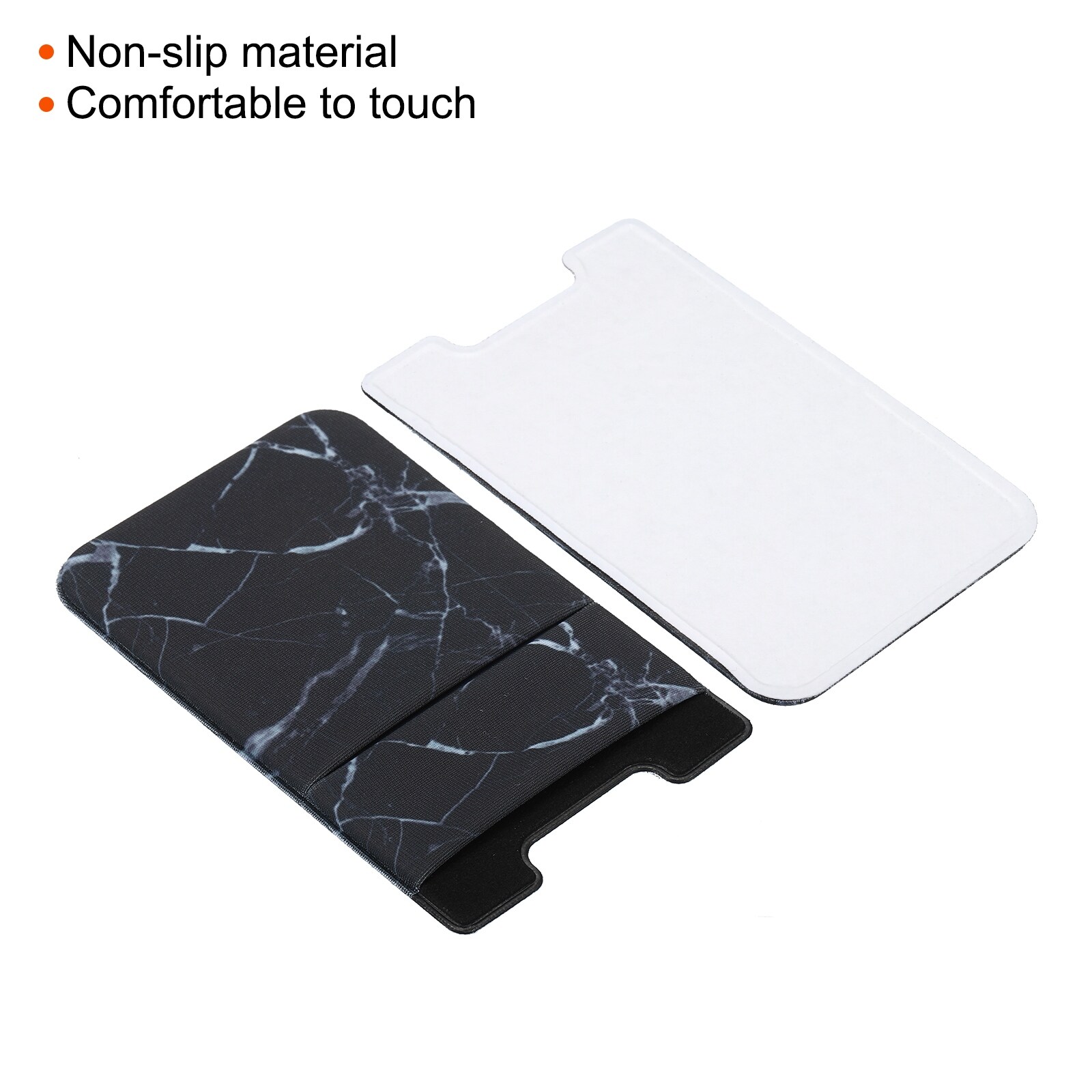 2Pcs Cellphone Credit Card Holder Stretchy Adhesive Phone Pouch Sleeves -  Black White Marbling - Bed Bath & Beyond - 36290596