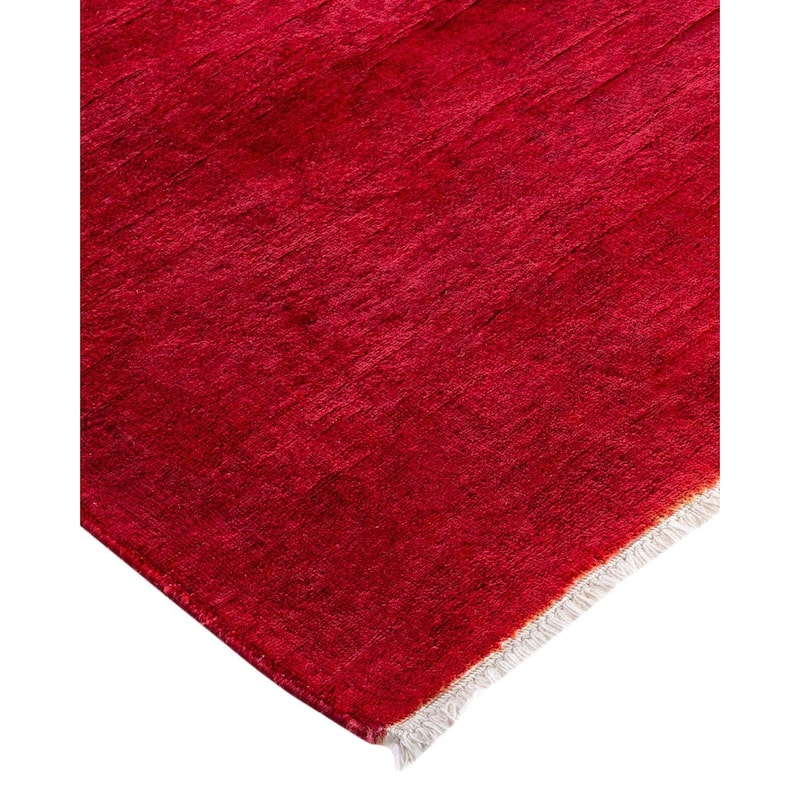 Fine Vibrance, One-of-a-Kind Hand-Knotted Runner Rug - Pink, 3' 1" x 18' 8" - 3' 1" x 18' 8"
